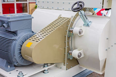 Big Electric Motor at Feed Machine Industry Production