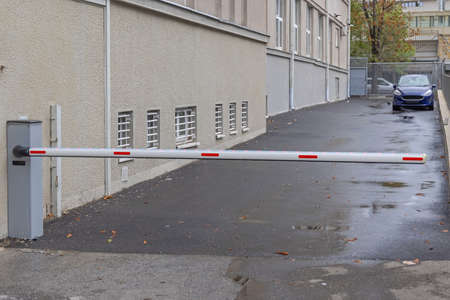 Remote Controlled Parking Ramp Barrier With Led Lights