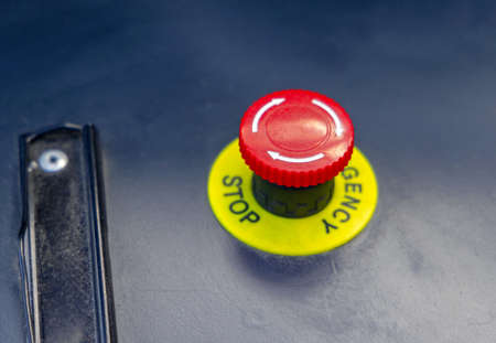 Big Red Emergency Stop Button at Machinery Safety