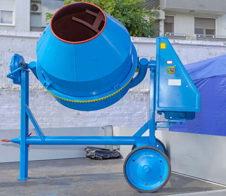 Professional Grade Concrete Mixer Machine at Construction Site