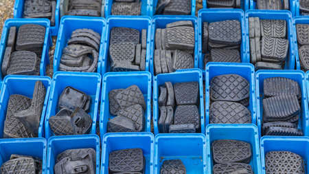 Many Car Make and Model Rubber Pedal Coversの写真素材