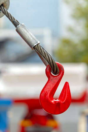 Hook at End of Wire Cable Agriculture Tow Rope Equipmentの写真素材