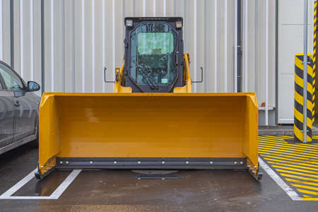 Strait Snow Pusher Front Attachment Loader Machine