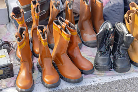 Winter Working Boots for Sale at Flea Market