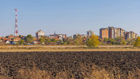 Autumn Landscape of Town Kovin in Vojvodina Serbia