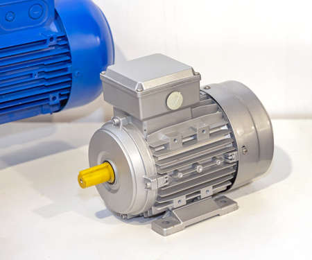 New Silver Industrial Electric Motor With Shaft Protection Cover