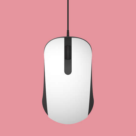 Mouse isolated style on pink background