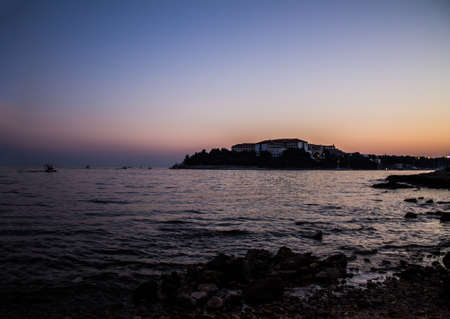 Beautiful sunset over the horizonの写真素材