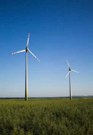 Windmills for renewable electric energy production