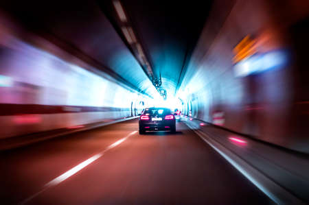 Conception of fast exciting car driving.の写真素材