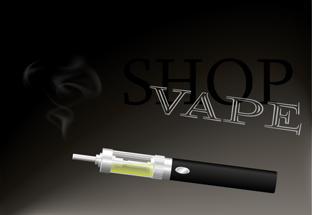 Electronic cigarette image illustrationのイラスト素材
