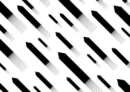 Abstract background. Black arrows pointing up. Arrows  various sizes with  effect  crumbling particles. Vectorのイラスト素材