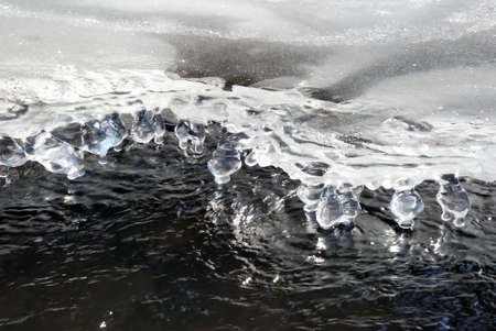 Ice and Water Backgroundの写真素材