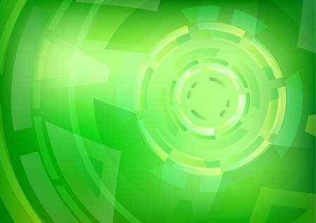 Abstract Green Circles Background Wallpaperの写真素材
