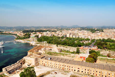 Historic center of Kerkyra town on the island of Corfu in Greece