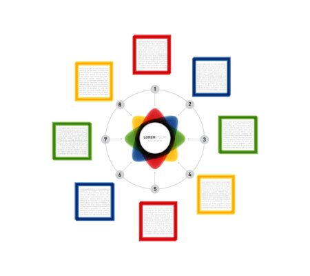 Colorful presentations and reportsのイラスト素材