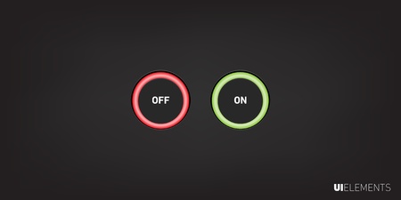 UI Elements Design, Web site design, Web buttons のイラスト素材