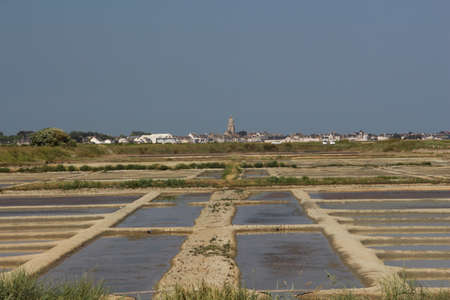 Saline in Brittany Franceの写真素材
