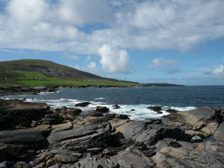 Rocky Coast in Scotlandの写真素材
