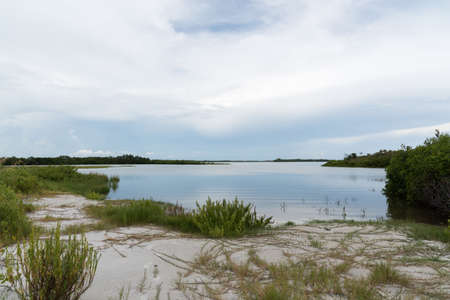 Fort De Soto Park. View of the Bunces Pass. Florida, USAの写真素材