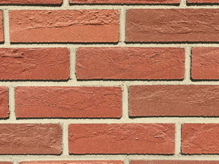 Red and white brick wallの写真素材