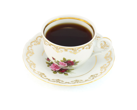 Cup of Tea isolated on white backgroundの写真素材