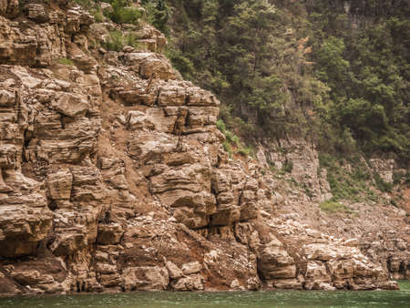Yangzi river (Long river) in Chinaの写真素材