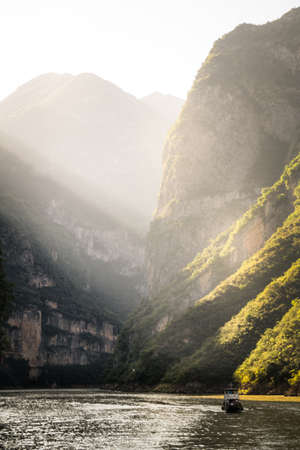 Yangzi river (Long river) in Chinaの写真素材