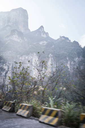 Zhangjiajie mountain, wulingyuan park, hunan, chinaの写真素材