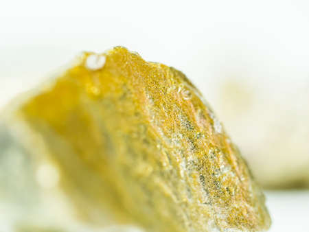 macro Gold ore in the boulder , precious stoneの写真素材
