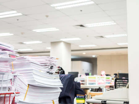 Stack of document on the table , business concept