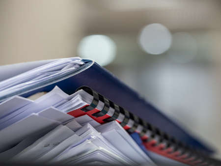 many jobs waiting to be done on the table, busy concept