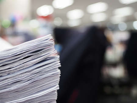 Stack of document on the table , business concept