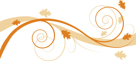 Autumn floral backgroundのイラスト素材