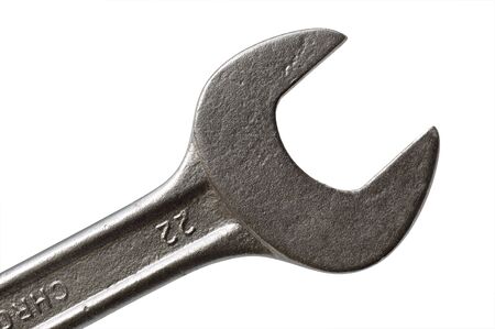 High-detailed closeup of spanner isolated on white
