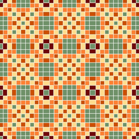 seamless colourful ornamental background made of mosaicのイラスト素材
