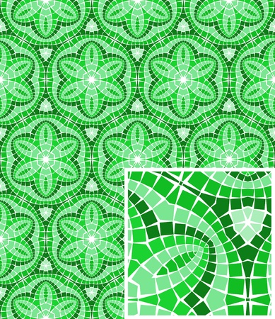 seamless colourful ornamental background made of mosaicのイラスト素材