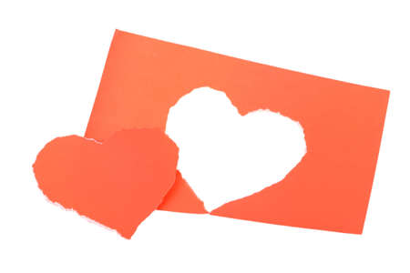 Paper heart symbolの写真素材