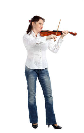 portrait of a beautiful woman on a white backgroundの写真素材