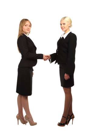 business woman isolated on white backgroundの写真素材