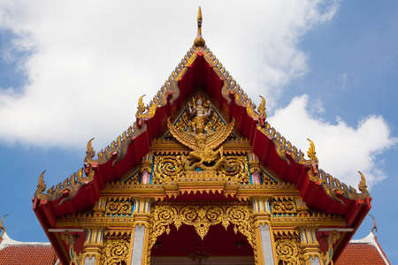 Buddhist temple in Phuket thailand asiaの写真素材