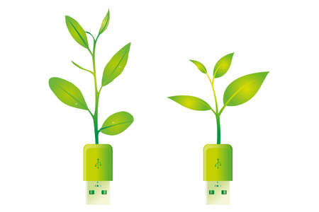 usb ecoのイラスト素材