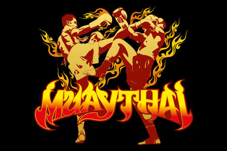 thai boxingのイラスト素材