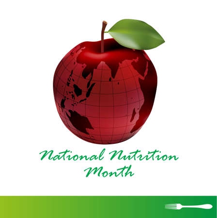 national nutrition monthのイラスト素材