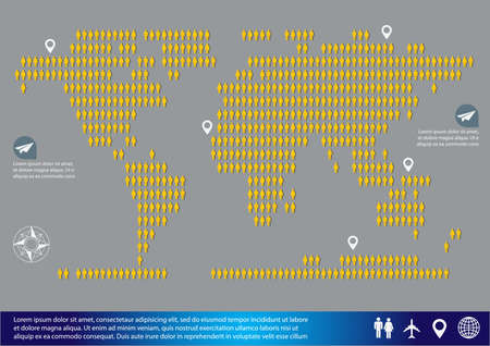 world mapのイラスト素材