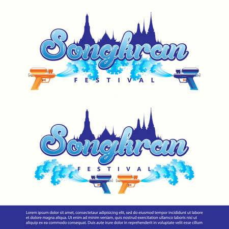 Songkran Festivalのイラスト素材