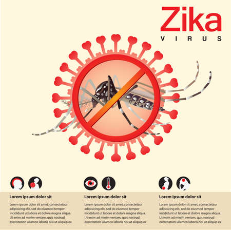 Zika virusのイラスト素材