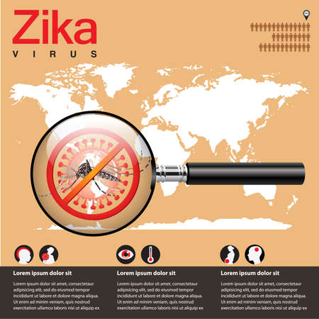 Zika virusのイラスト素材