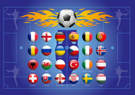 soccer backgroundのイラスト素材