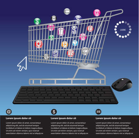 e-commerceのイラスト素材